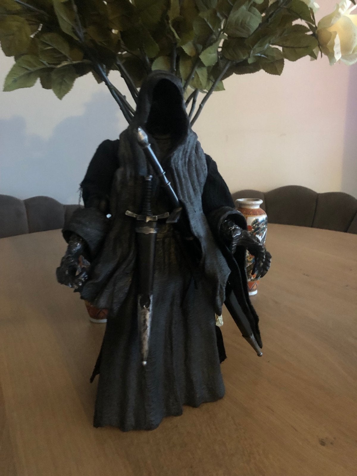 Lord of the Rings Nazgûl 30 cm hoog figure met paard toybiz, Ophalen of Verzenden, Zo goed als nieuw
