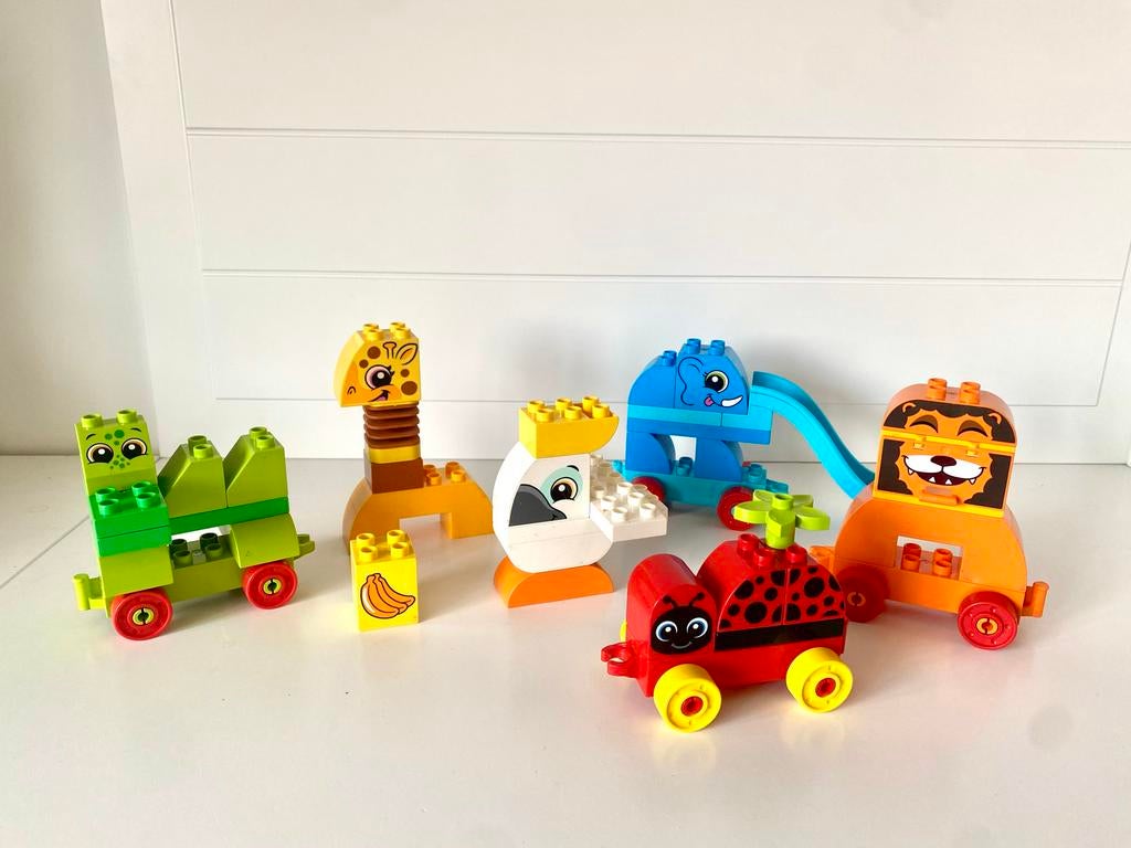 LEGO Duplo Dieren Trein (10863) - Complete set, Gebruikt, Overige thema's, Ophalen of Verzenden, Compleet