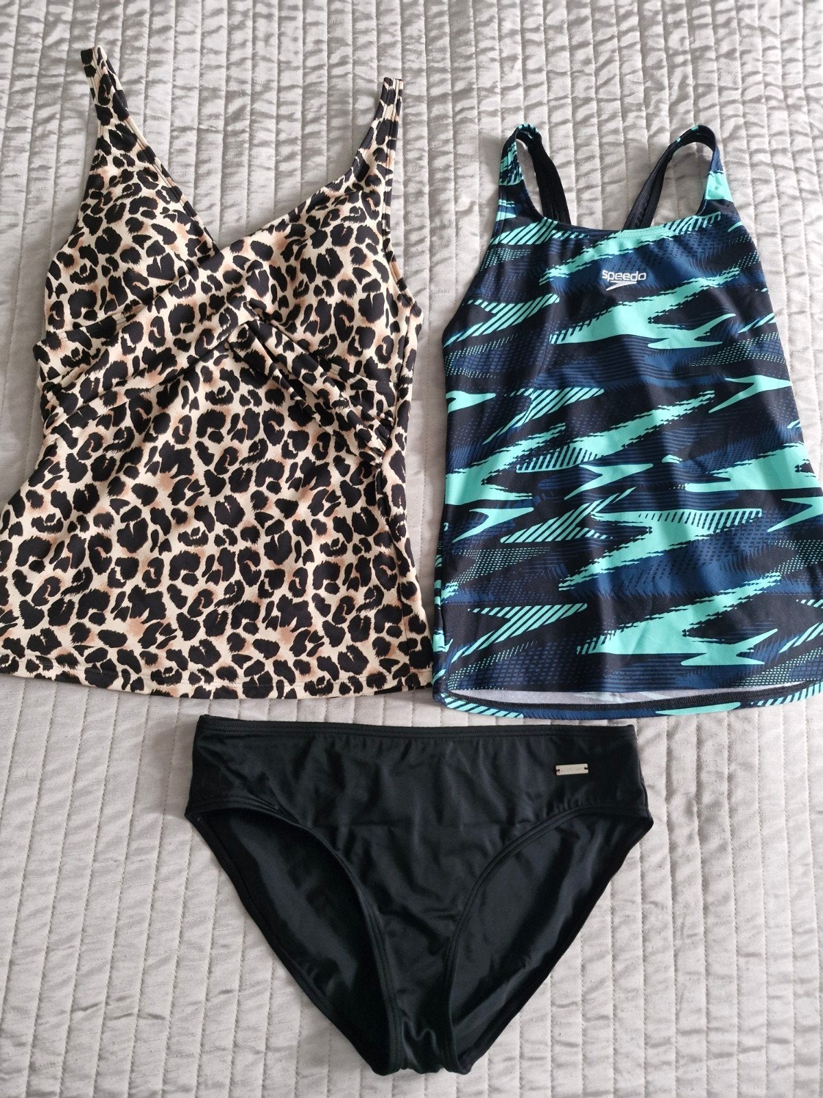 2x TANKINI TOP en BIKINI BROEKJE S 36 Speedo Lascana zgan, Meerkleurig, Speedo Lascana, Ophalen of Verzenden, Zo goed als nieuw