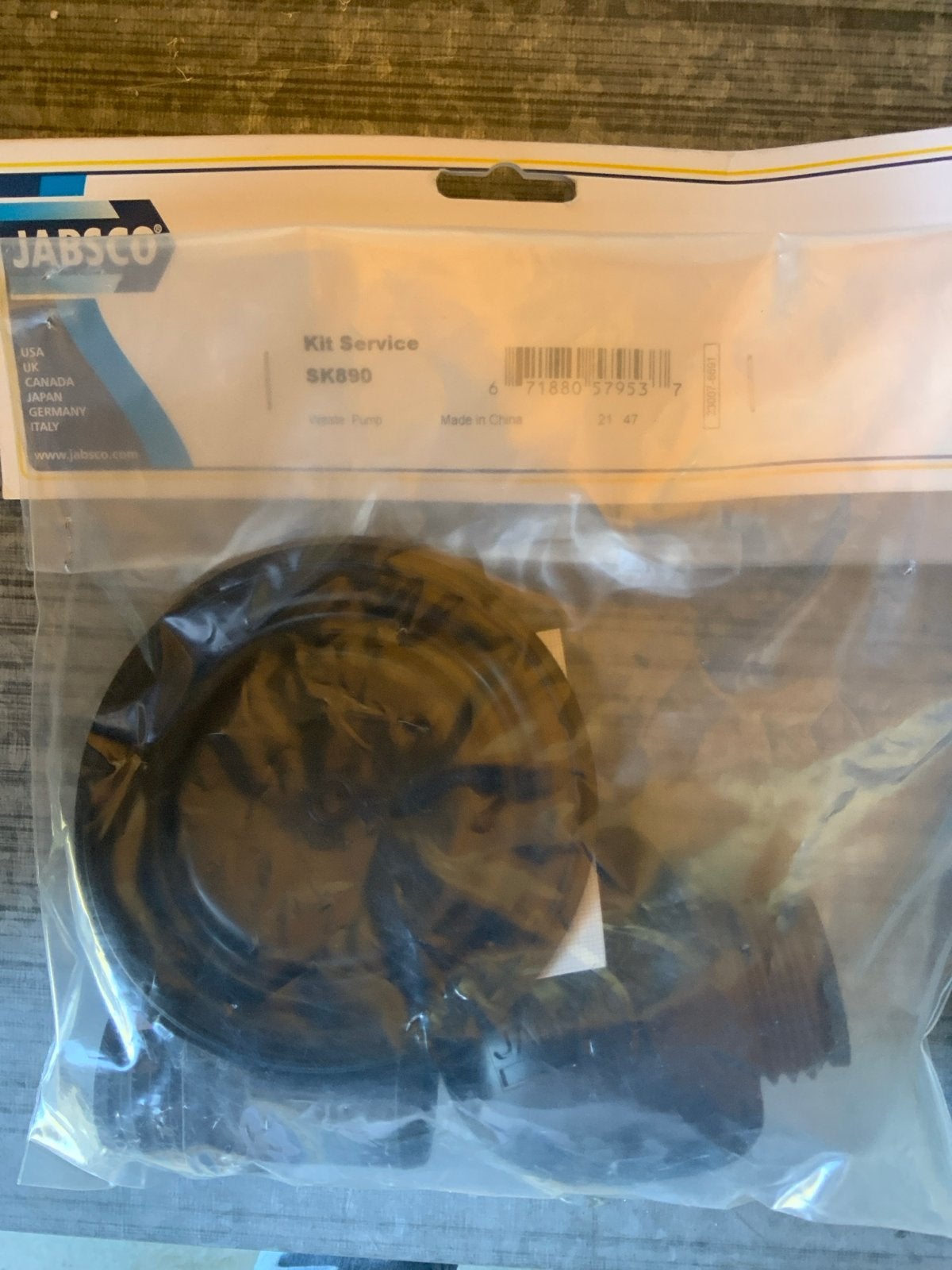 Jabsco Reparatiekit SK890 voor Waterpomp, Ophalen of Verzenden, Nieuw, Motor en Techniek
