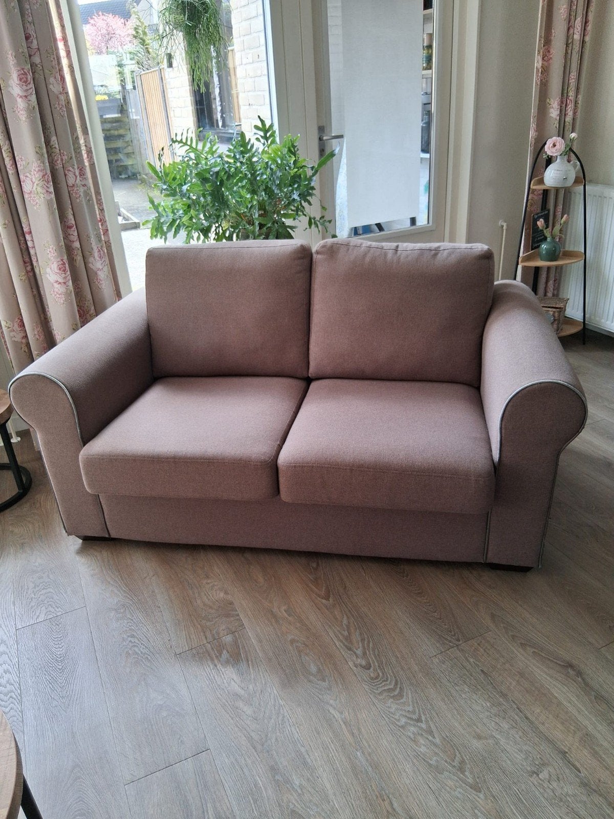2.5 en/of 3 zits taupe bankstel,  GRATIS AFHALEN, Ophalen, Gebruikt, Rechte bank