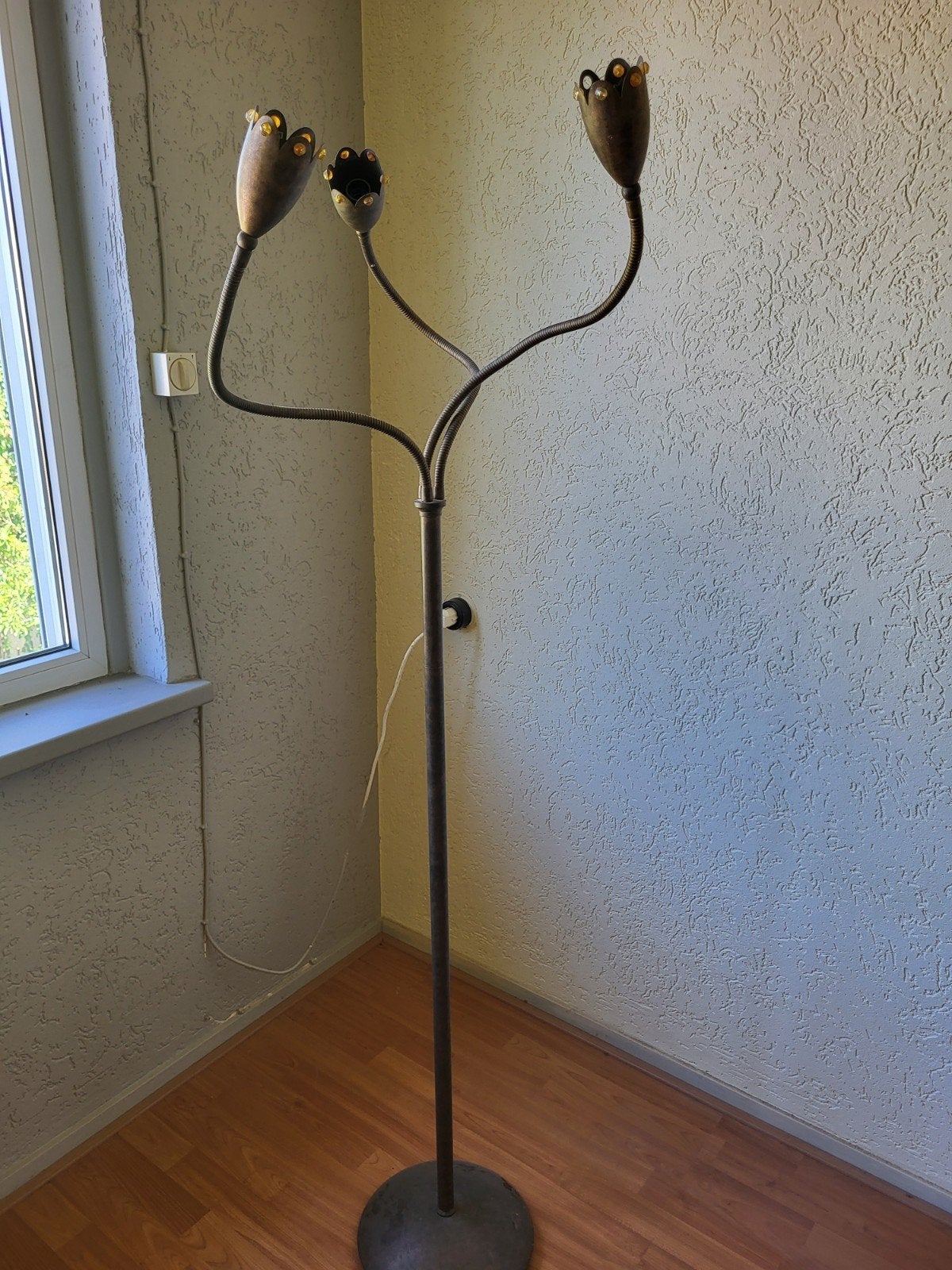 Vloerlamp met buigbare armen - Uniek design, Ophalen, Modern, Klassiek, Art Deco, Gebruikt, Overige fittingen