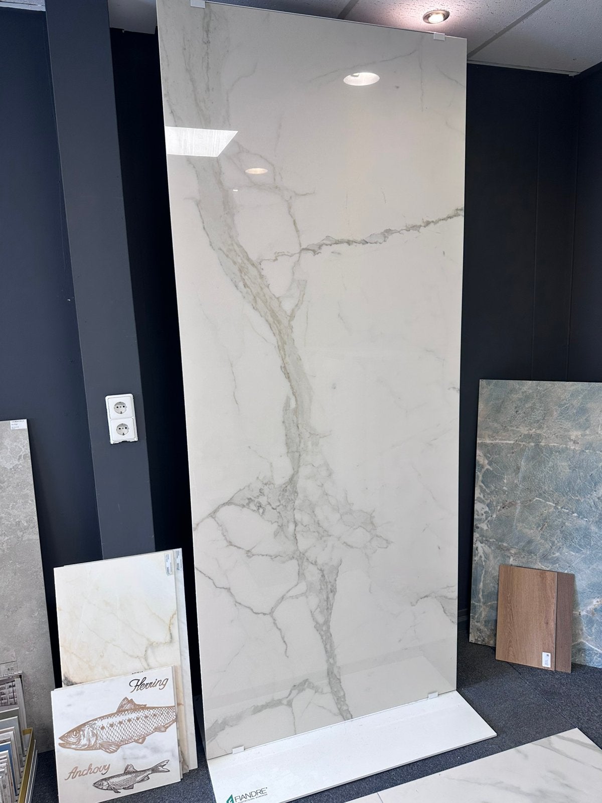 Keramische marmer slab/tegel, Doe-het-zelf en Verbouw, Tegels, Ophalen, 60 cm of meer, 60 cm of meer, Zo goed als nieuw