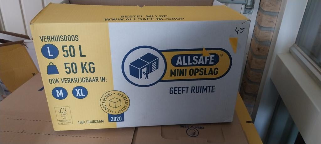 Diverse verhuisdozen, 1x gebruikt, Minder dan 50 cm, Ophalen of Verzenden, Minder dan 40 cm, 35 tot 50 cm