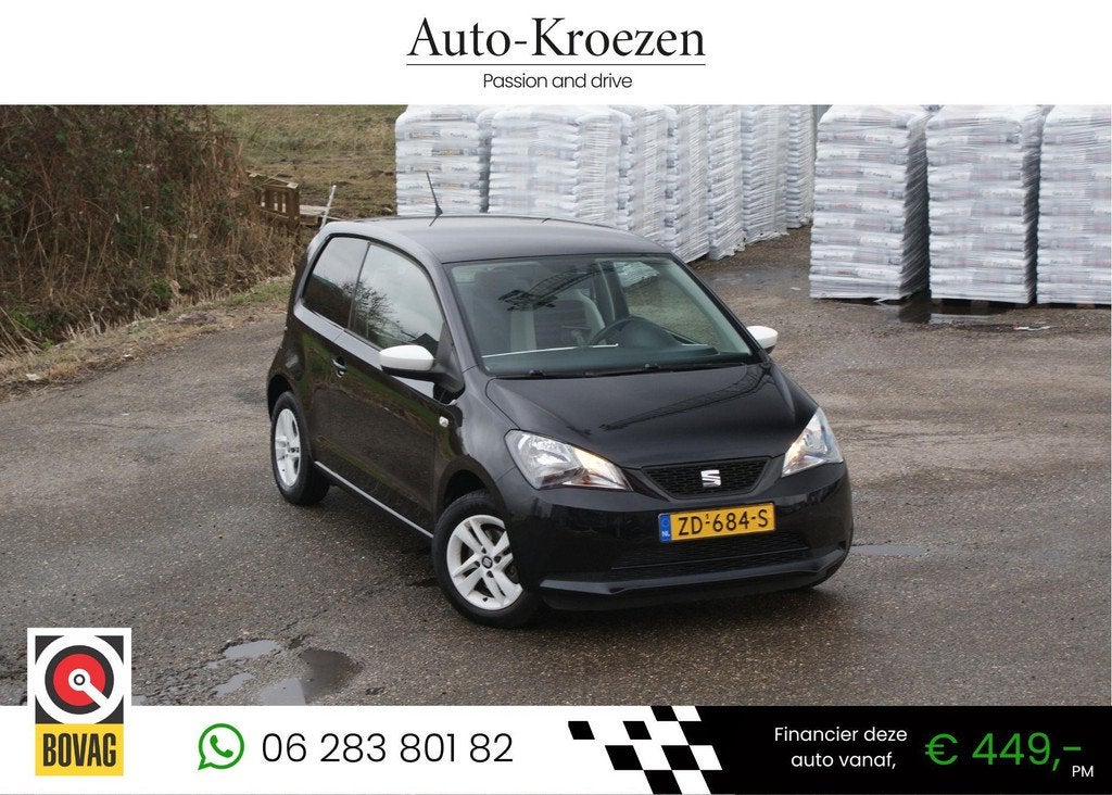 Seat Mii 1.0 Style Chic | Navigatie | Airco | PDC | Cruise c, Voorwielaandrijving, Euro 5, Stof, Gebruikt