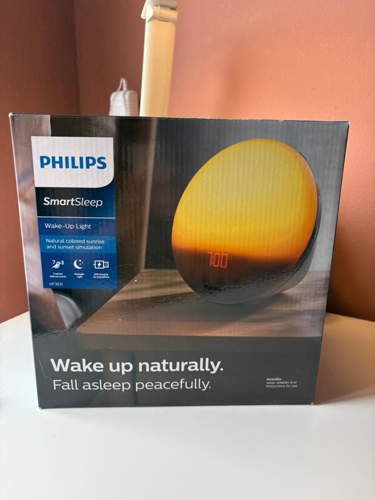 Philips Wake-up Light HF3531 (Inc. HF12 Adapter) – Like New, Ophalen, Zo goed als nieuw, E27 (groot)