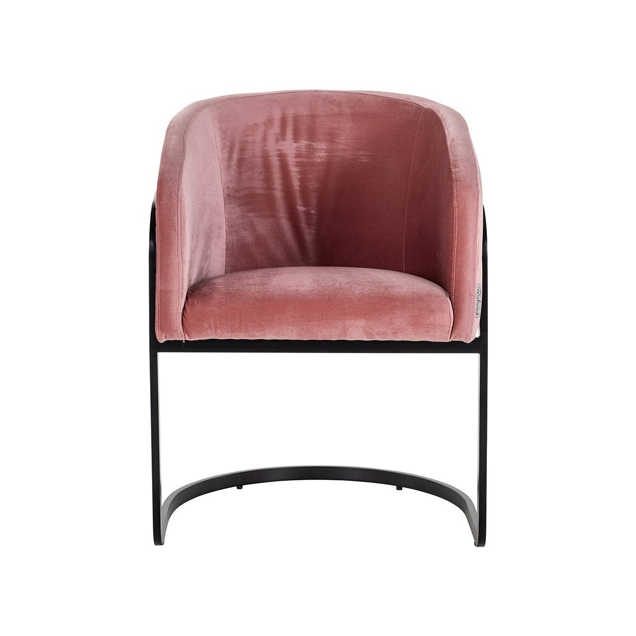 6 Richmond Chiara stoelen - Roze fluweel, zwart metaal, Ophalen, Overige kleuren, Zo goed als nieuw, Metaal
