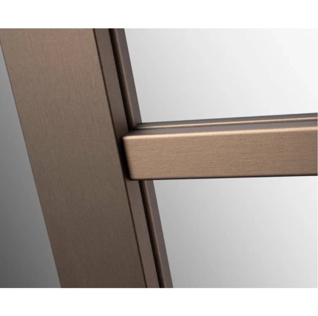 Afgelakt brons binnendeur industrieel deur met glas, Niet ingevuld, 80 tot 100 cm, Binnendeur, Niet ingevuld