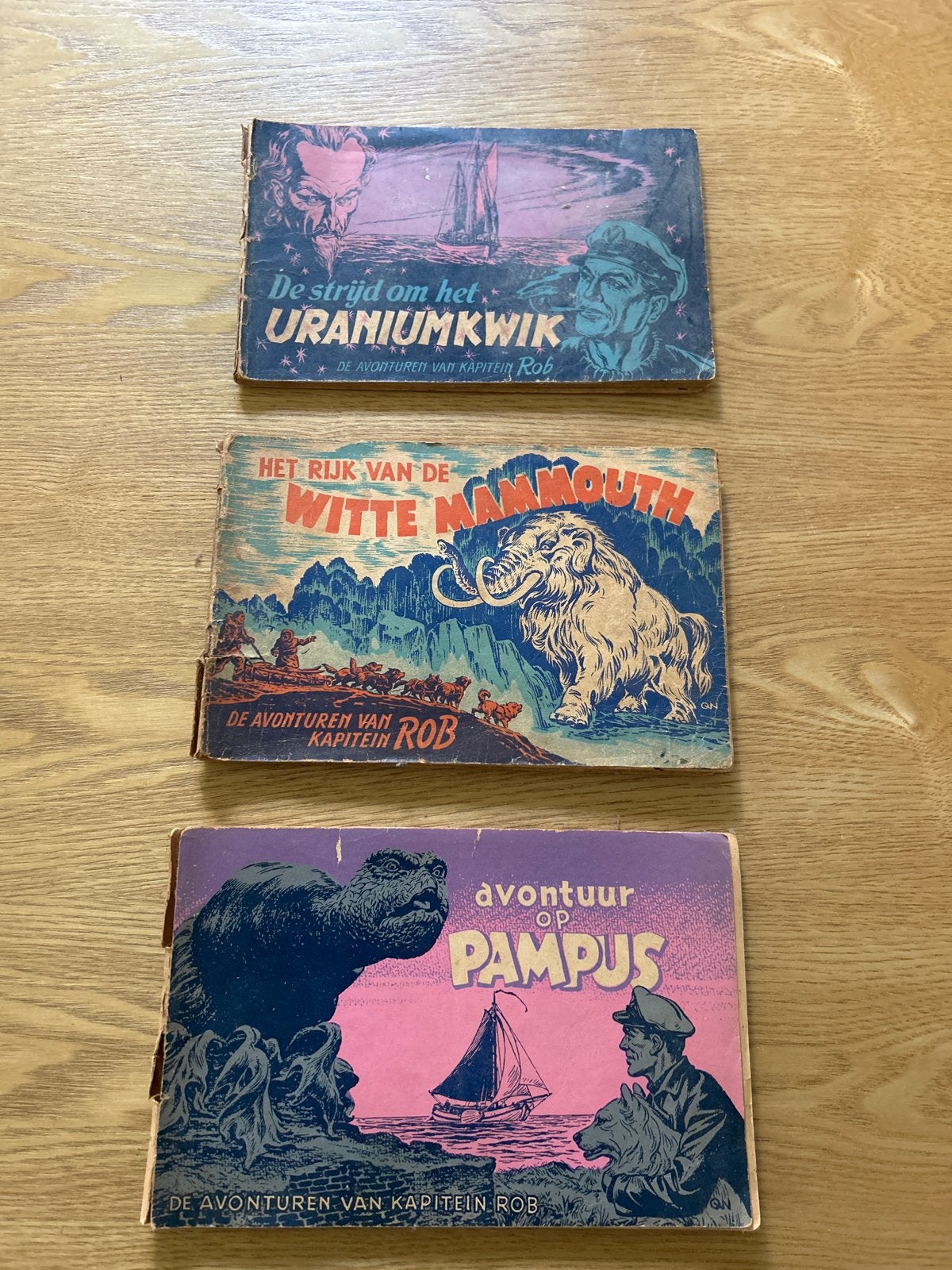 De Avonturen van Kapitein Rob - 3 stripboeken, Boeken, Meerdere stripboeken, Ophalen of Verzenden, Gelezen