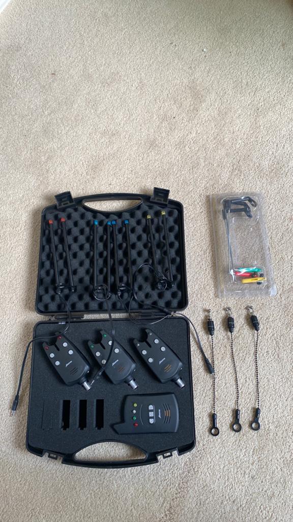 Cypri soft touch bite alarm 3+1 albatros beetmelders/piepers, Watersport en Boten, Hengelsport | Karpervissen, Ophalen of Verzenden