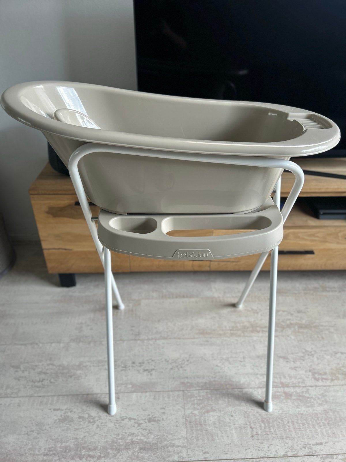 Bébé-jou babybadje met standaard en Tummy Tub, Kinderen en Baby's, Badjes en Verzorging, Ophalen, Zo goed als nieuw, Badje, Bébé-jou