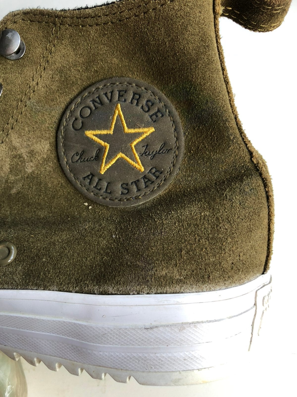 Te koop: nieuwe leren gympen, Converse, groen, 41, Ophalen of Verzenden
