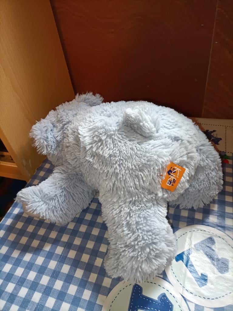 Blauwe Kika beer knuffel 30 cm groot, Ophalen of Verzenden, Zo goed als nieuw, Beer