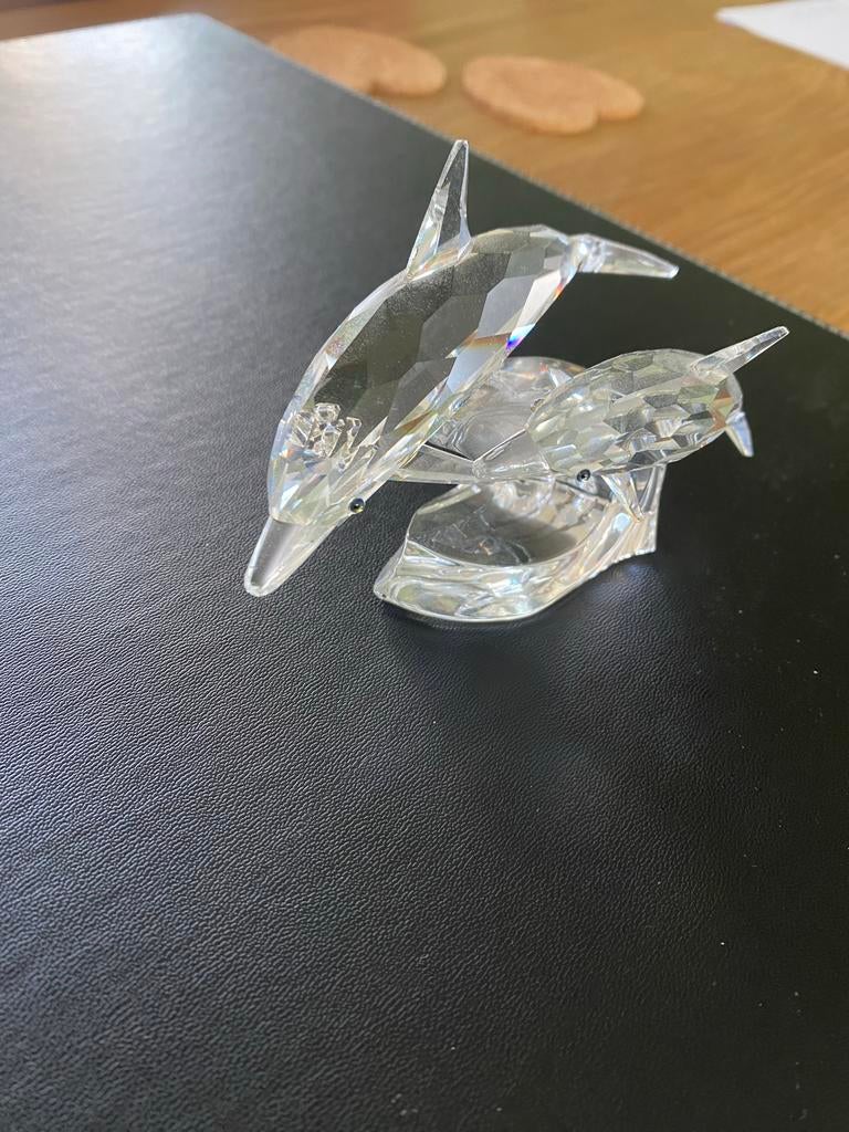 Swarovski dolfijnen beeldje, Ophalen, Zo goed als nieuw, Figuurtje