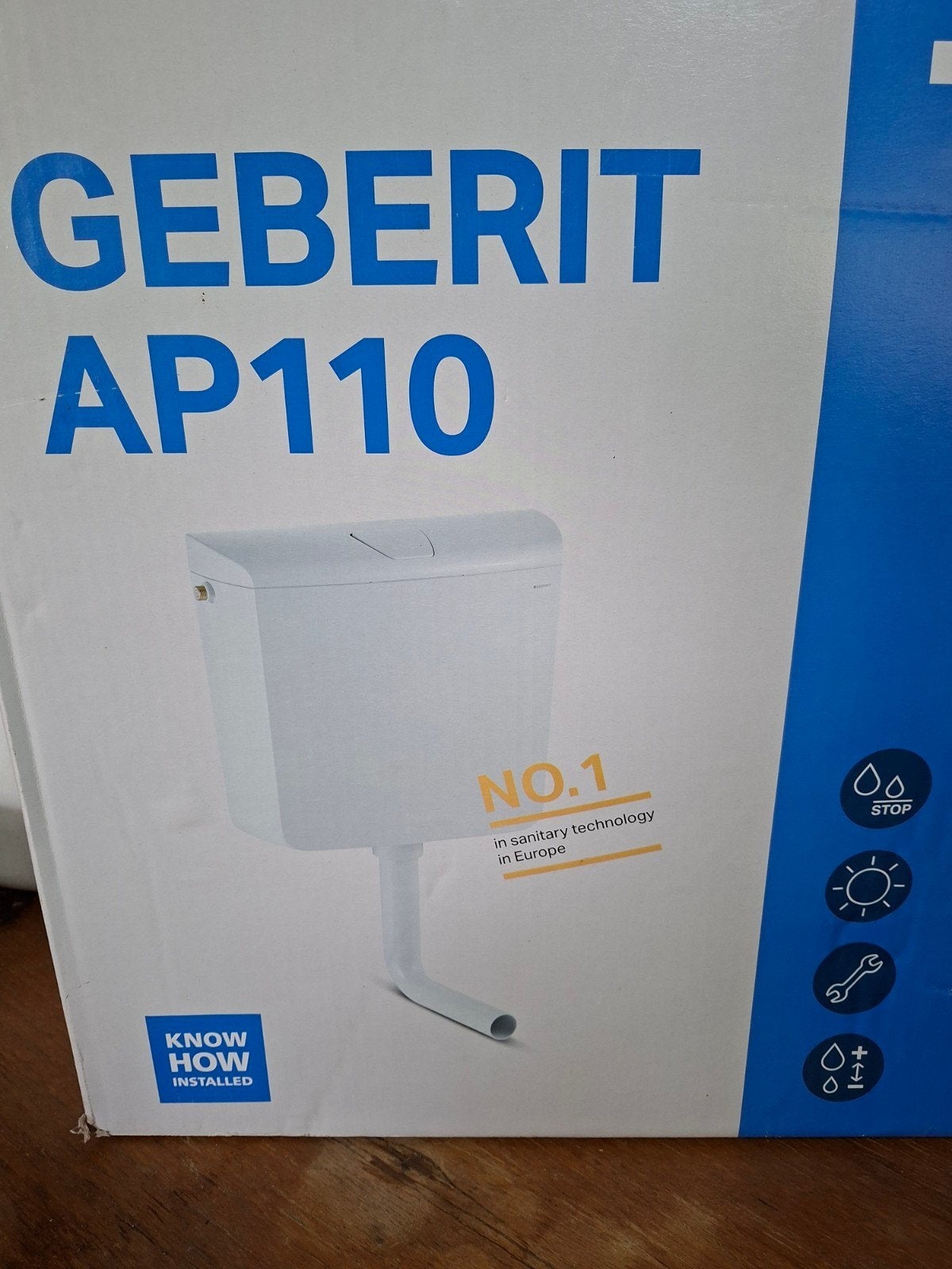 Geberit AP110 Opbouwreservoir - Nieuw in doos, Doe-het-zelf en Verbouw, Ophalen, Nieuw, Toilet