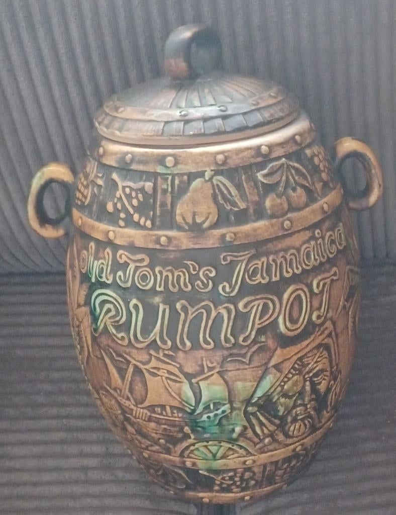 Old Tom's Jamaica Rum pot, Zeldzaam, Verzenden