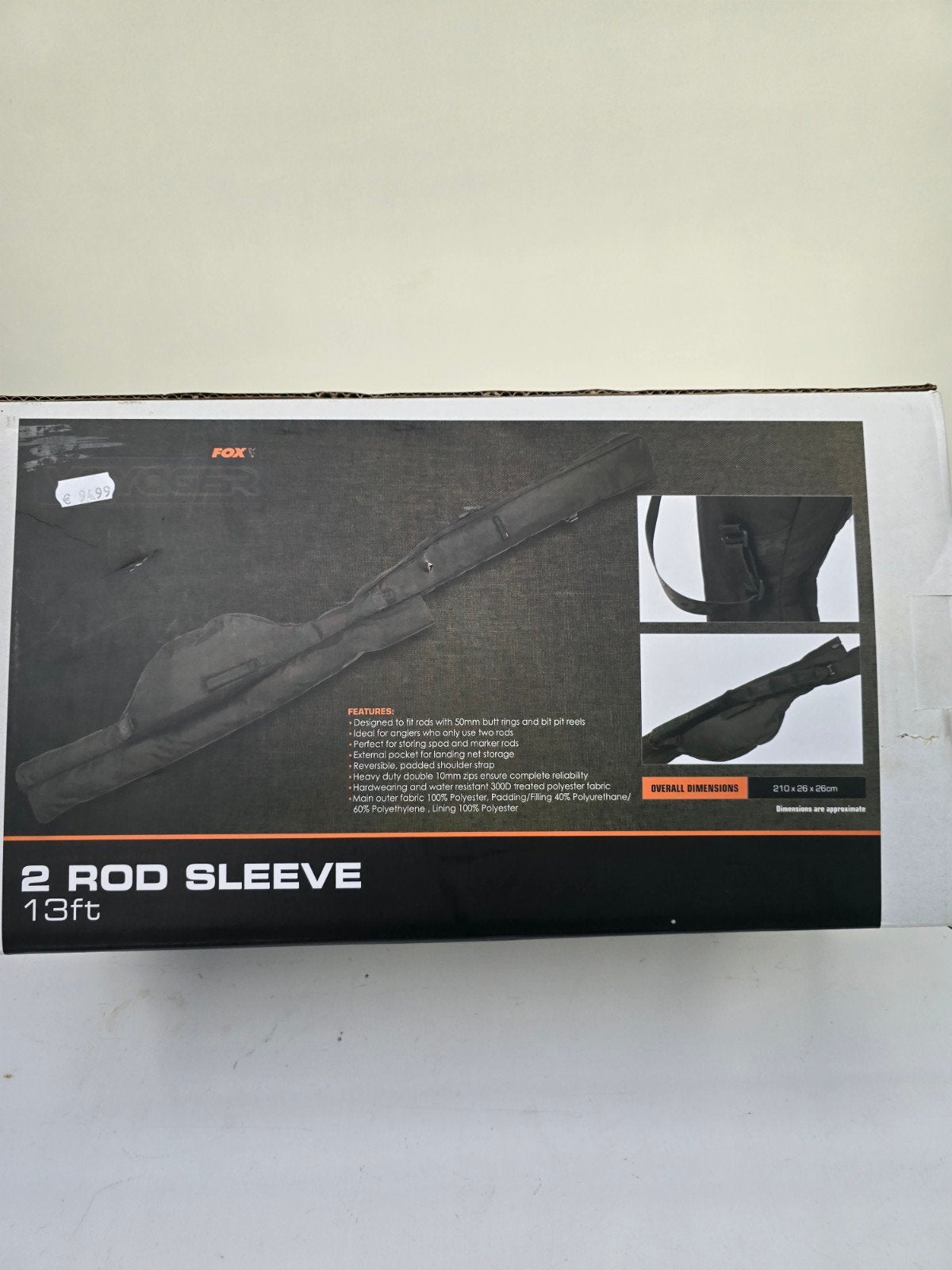 Fox Voyager 2 Rod Sleeve 13ft hengelfoedraal karpervissen, Ophalen of Verzenden, Nieuw, Koffer of Tas
