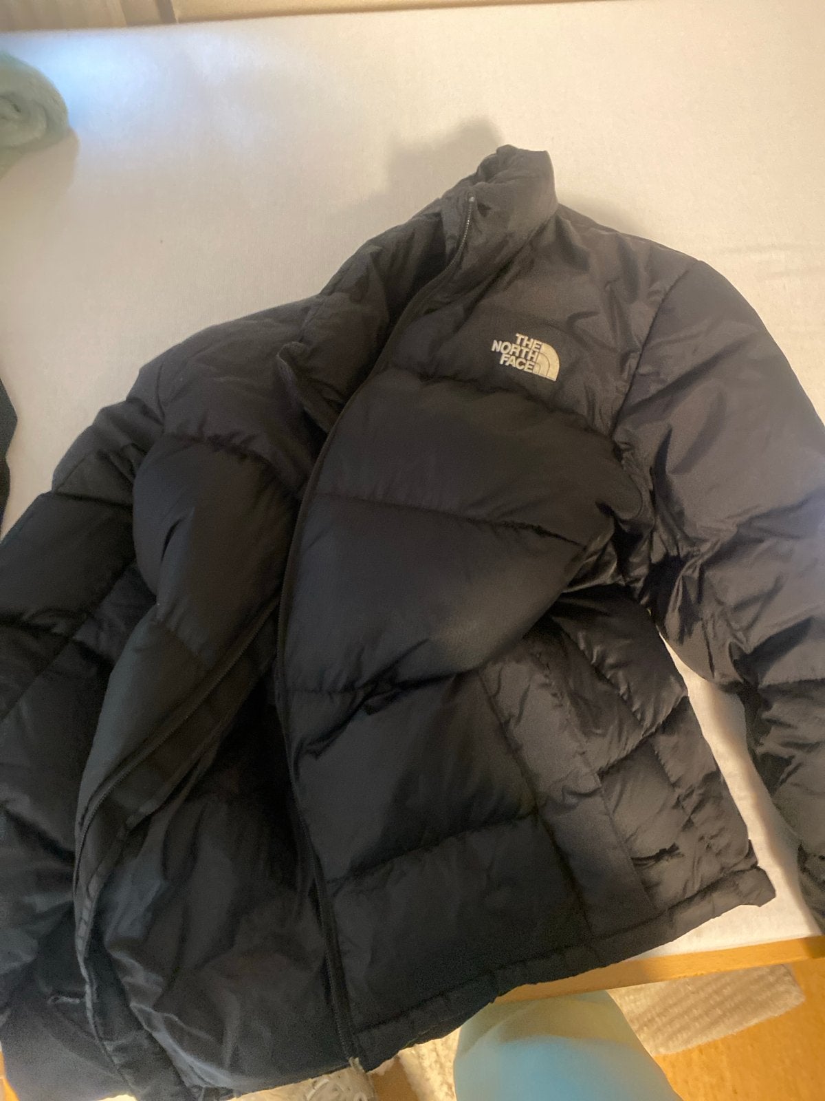 The North Face Puffer Jas Zwart, Kleding | Dames, Jassen | Winter, Ophalen, Zo goed als nieuw, Maat 38/40 (M), Zwart