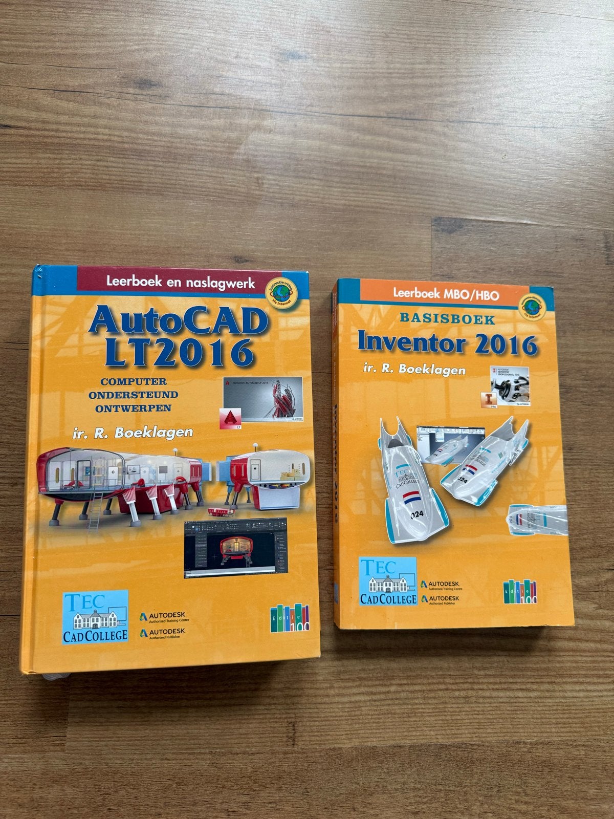 AutoCAD LT2016 & Inventor 2016 Leerboeken MBO/HBO, Verzenden, Beta, Zo goed als nieuw, MBO