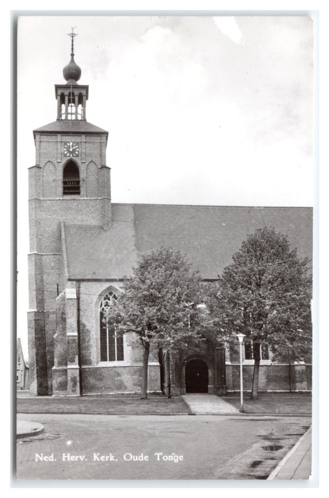 Oude Tonge, Ned. Herv. Kerk. Lees beschrijving, Verzamelen, Ansichtkaarten | Nederland, Ophalen of Verzenden, 1960 tot 1980, Ongelopen