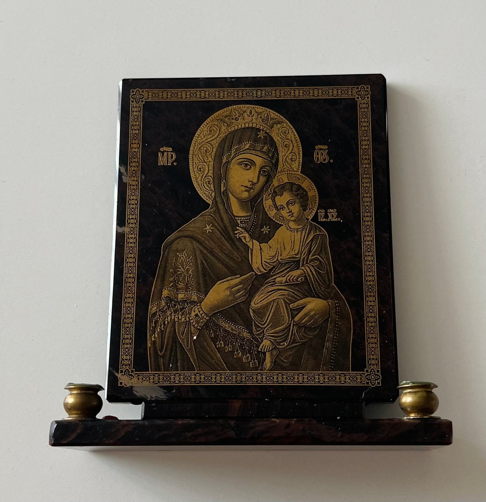 Orthodoxe icoon met de Maagd Maria en het Kind van Christus, Ophalen of Verzenden
