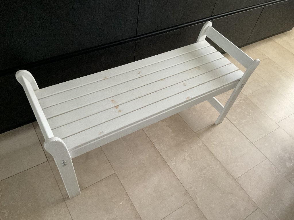 Houten tuinbankje, Tuin en Terras, Tuinbanken, Ophalen, Gebruikt, Hout