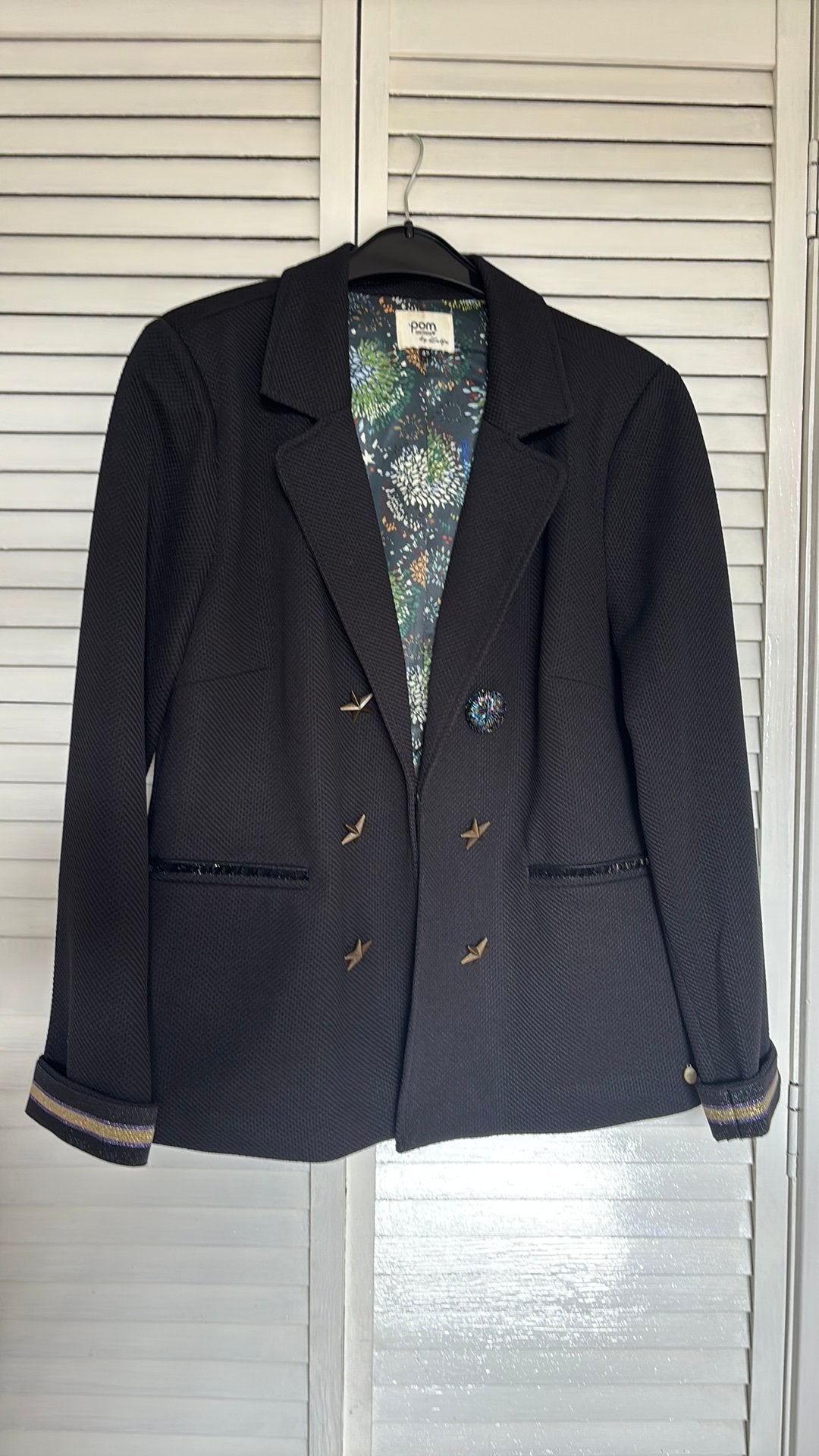 POM jasje zwart maat 42, Kleding | Dames, Ophalen of Verzenden, Zo goed als nieuw, Maat 42/44 (L), Zwart