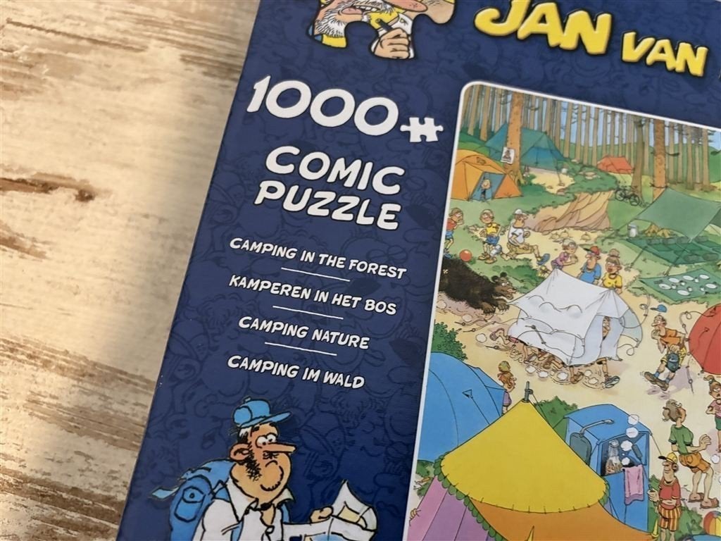 Jan van Haasteren - Kamperen in het bos - 1000 stuks - s2065, Hobby en Vrije tijd, Denksport en Puzzels, Verzenden, 500 t/m 1500 stukjes