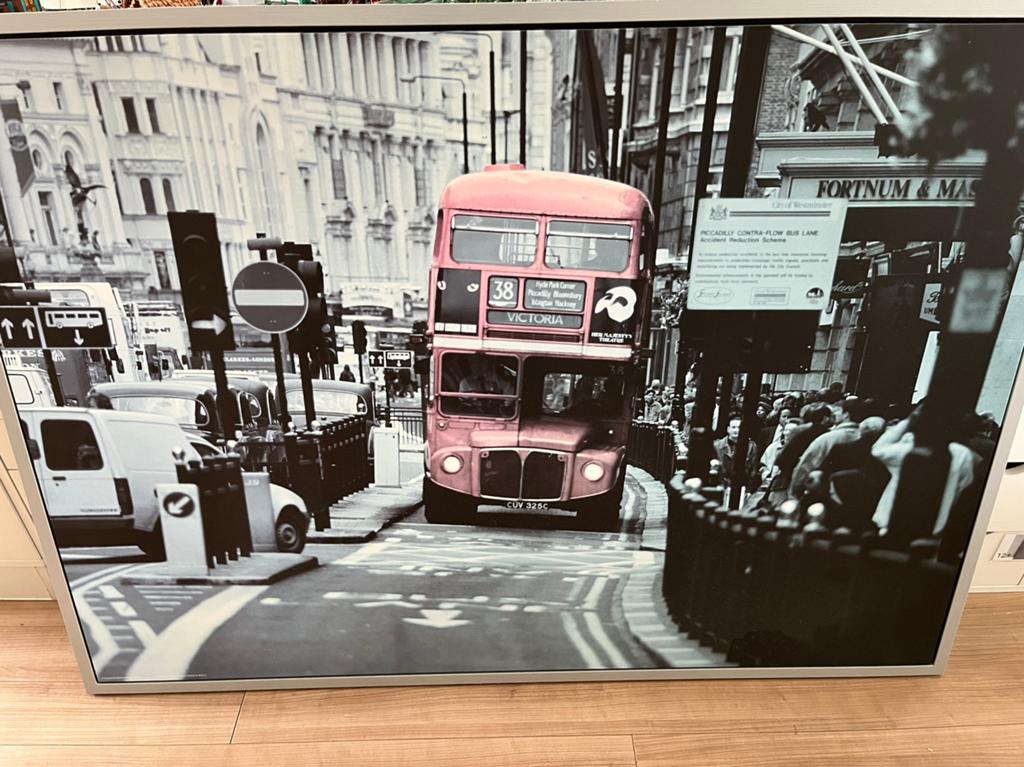Ikea poster London bus, Ophalen, Gebruikt, 125 cm of meer, Foto of Poster