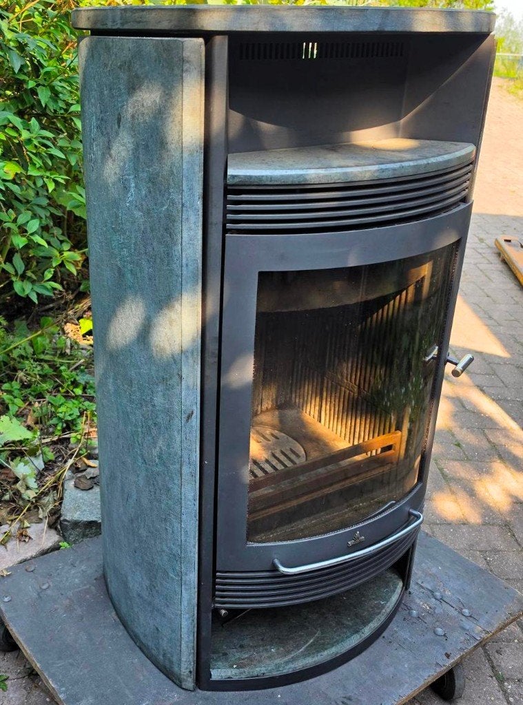 houtkachel barbas eco 410, Houtkachel, Ophalen of Verzenden, Zo goed als nieuw, Vrijstaand