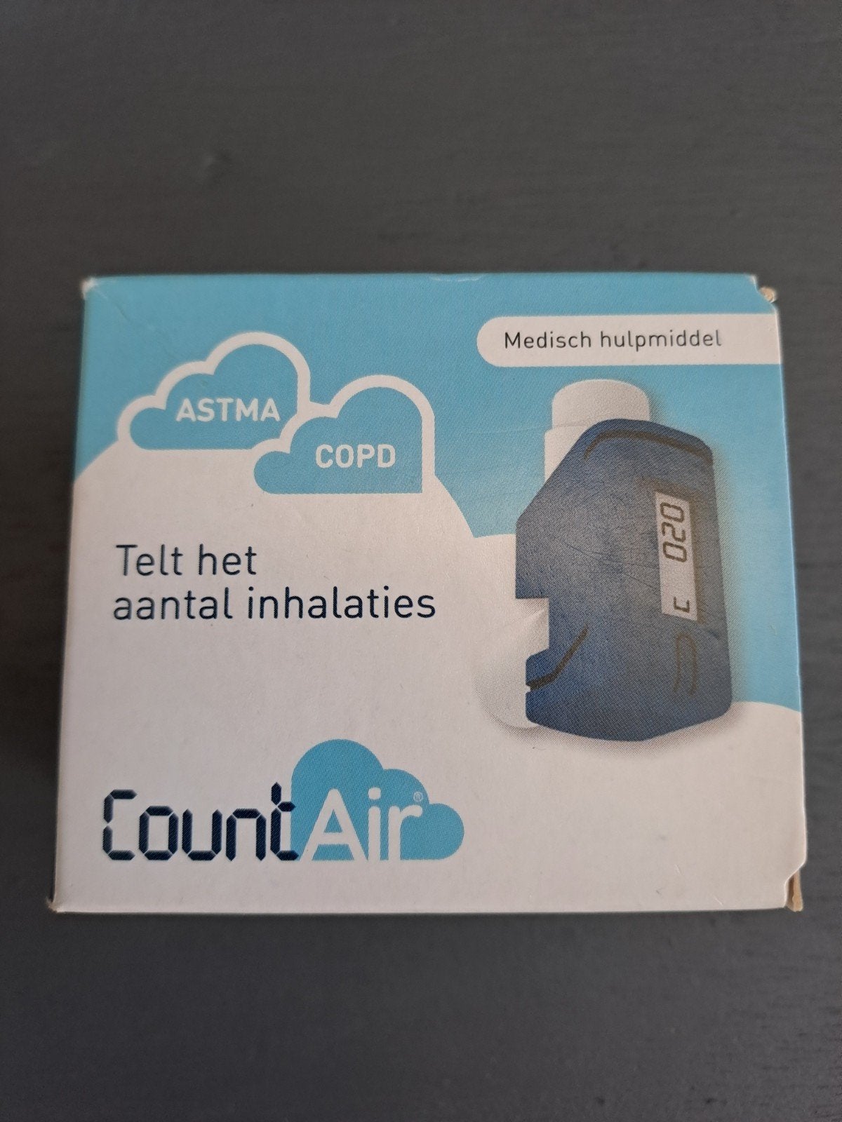 CountAir Inhalatieteller voor Astma/COPD - Wit, Ophalen of Verzenden, Nieuw