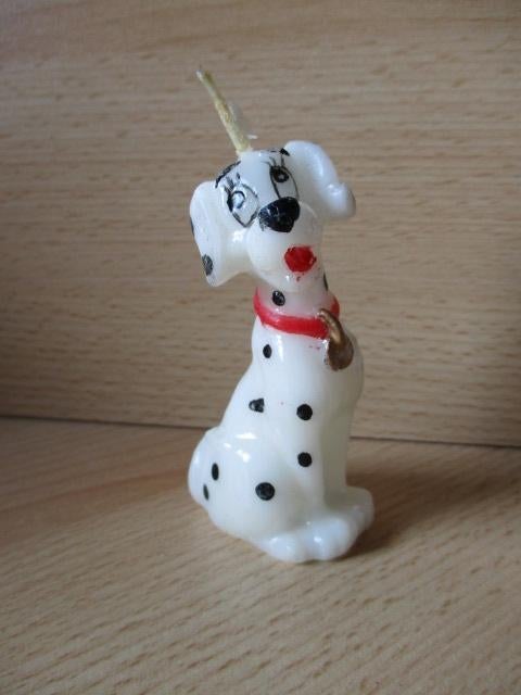 Disney 101 Dalmatiers Perdita kaars  rode halsband  9cm, Verzamelen, Disney, Ophalen of Verzenden, Overige figuren, Zo goed als nieuw