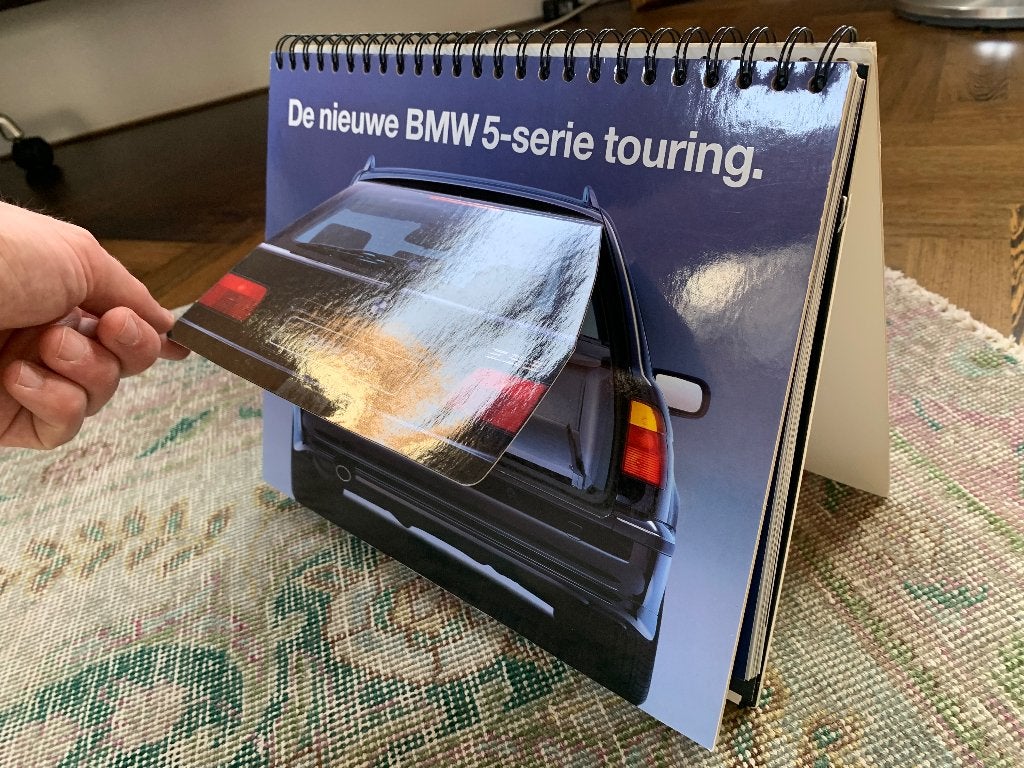 Product info map BMW 5 serie touring 1996 E39 Nederlands, Ophalen of Verzenden, Zo goed als nieuw, BMW, BMW