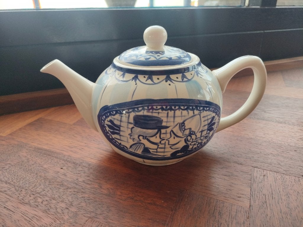 Theepot Blond Amsterdam Delfs blauw, Huis en Inrichting, Keuken | Servies, Ophalen, Zo goed als nieuw, Aardewerk, Overige typen