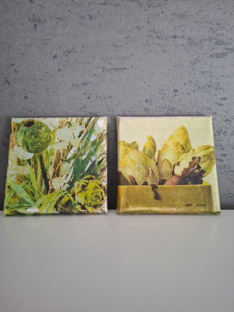 2 Kleine schilderijtjes, Ophalen of Verzenden