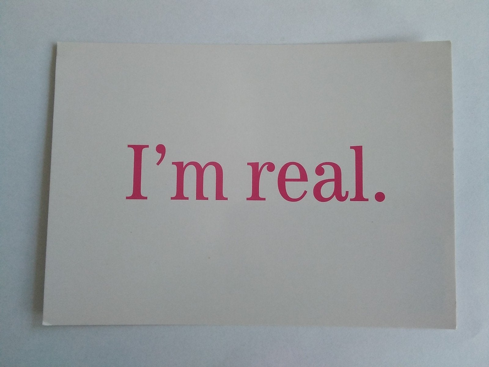 Ansichtkaart I'm real T Mobile Motorola E398, Verzenden, Zo goed als nieuw, Overige typen