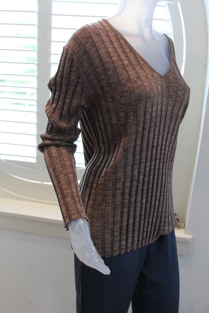 merk By Malene Birger soepel taupe trui is nieuw 195,- mt XS, Bruin, Nieuw, Ophalen of Verzenden, By Malene Birger