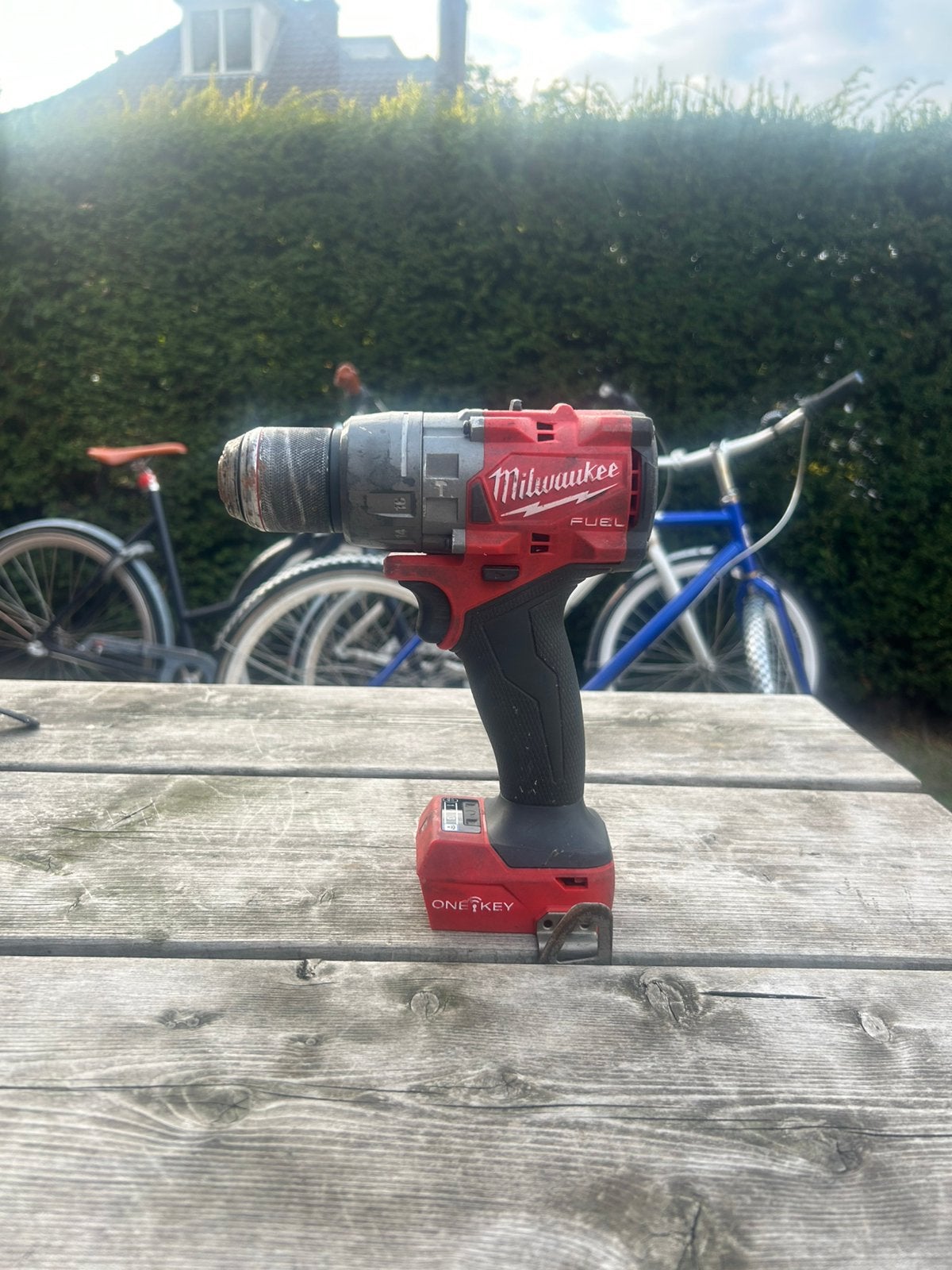 Milwaukee M18 ONEPD3 boormachine, Ophalen of Verzenden, Zo goed als nieuw, Boormachine