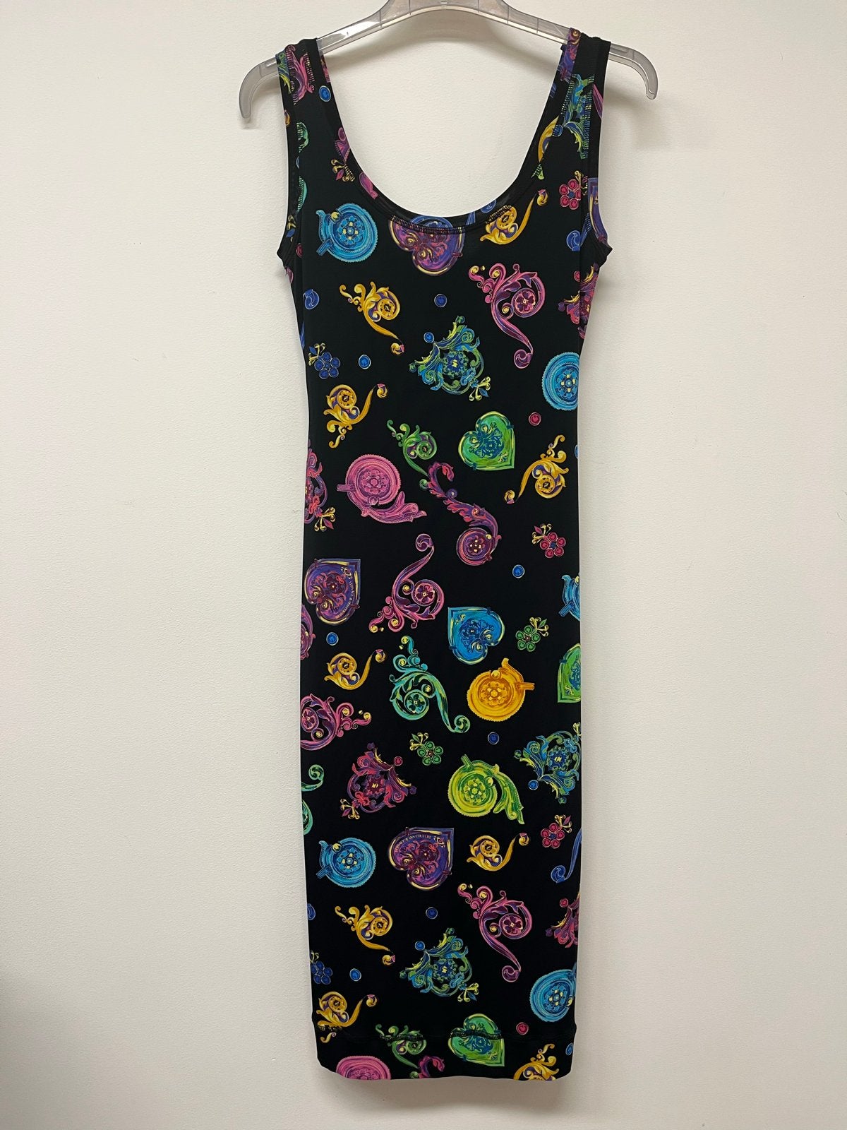 Versace Jeans Couture jurk met kleurrijke print, Meerkleurig, Nieuw, Ophalen of Verzenden, Maat 36 (S)