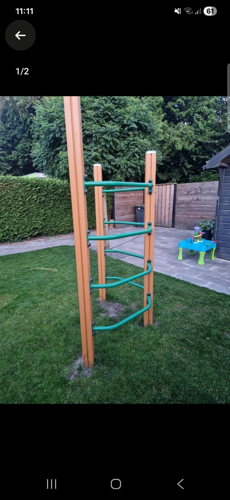 Klimrek klimtoetsel speeltoetsel houten klimtoren, Kinderen en Baby's, Speelgoed | Buiten | Speeltoestellen, Ophalen, Zo goed als nieuw