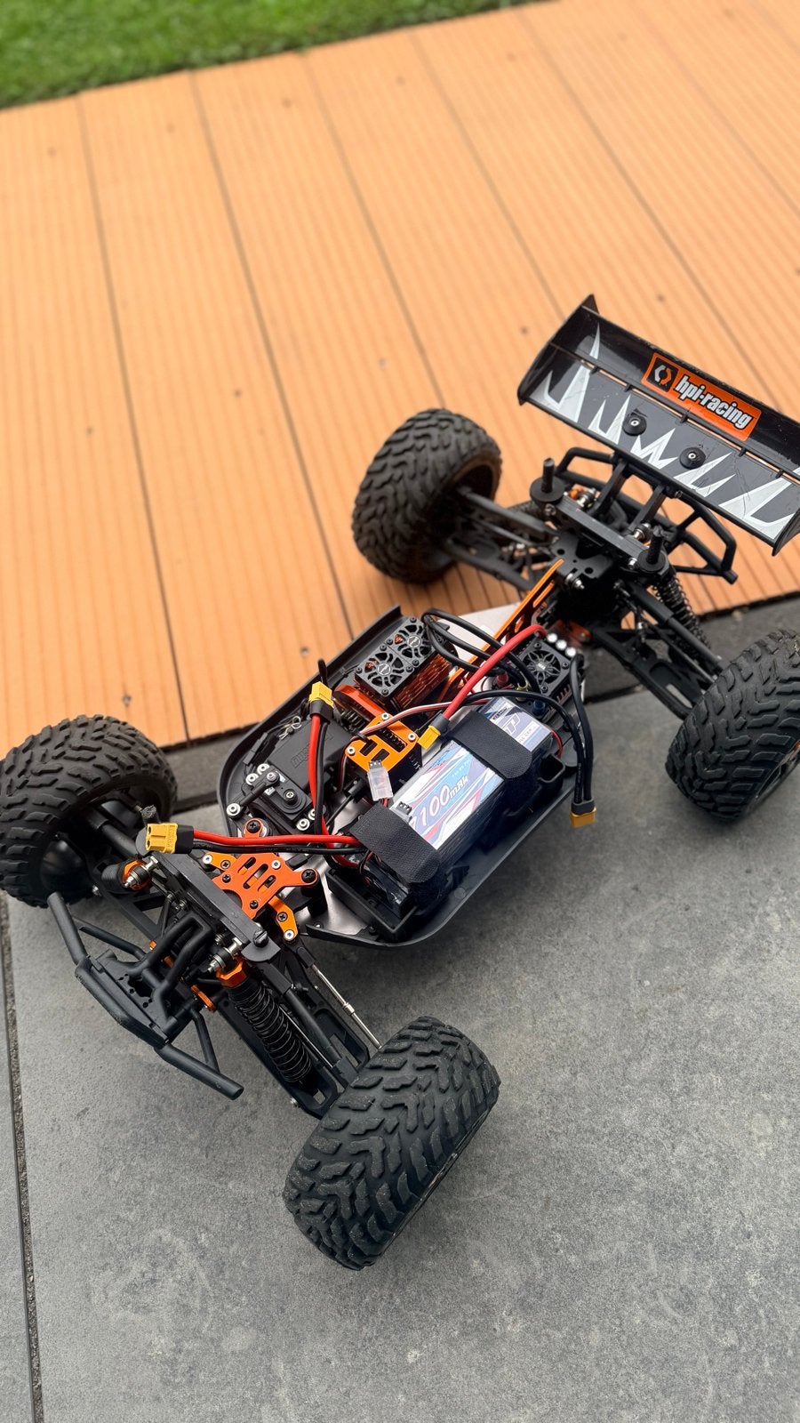 Hpi Vorza truggy met een rocket V2 rc combo set twv 250,-, Elektro, Gebruikt, Auto offroad, Ophalen of Verzenden
