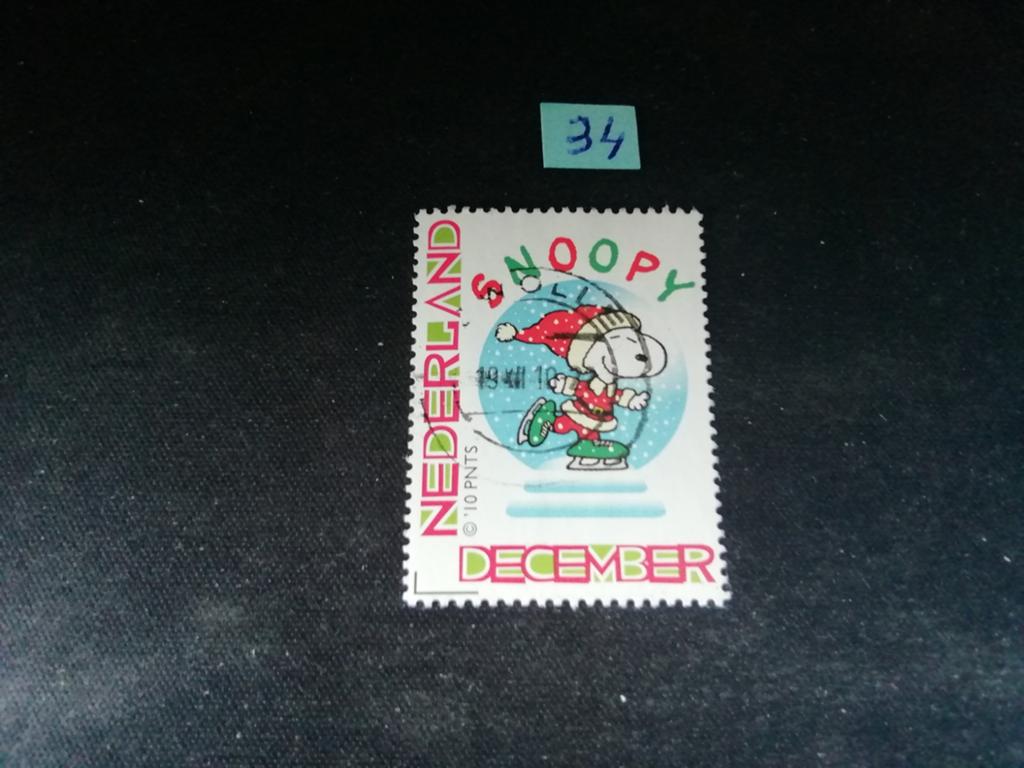 NEDERLAND SNOOPY GESTEMPELD, Ophalen of Verzenden, Na 1940, Gestempeld