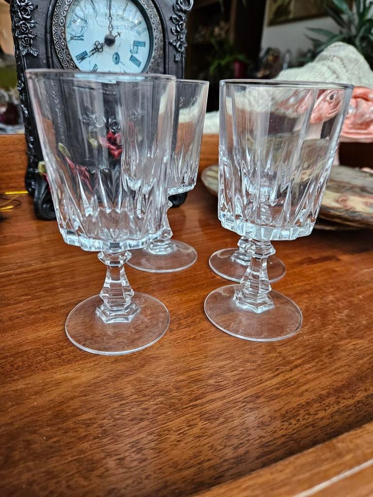 Diverse vintage Cristal d' Arques Louvre glazen cristal d ar, Ophalen of Verzenden