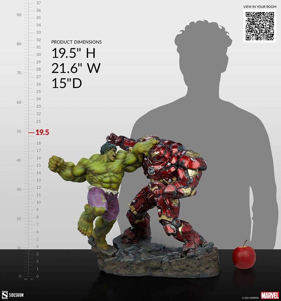 Sideshow Hulk vs Hulkbuster maquette