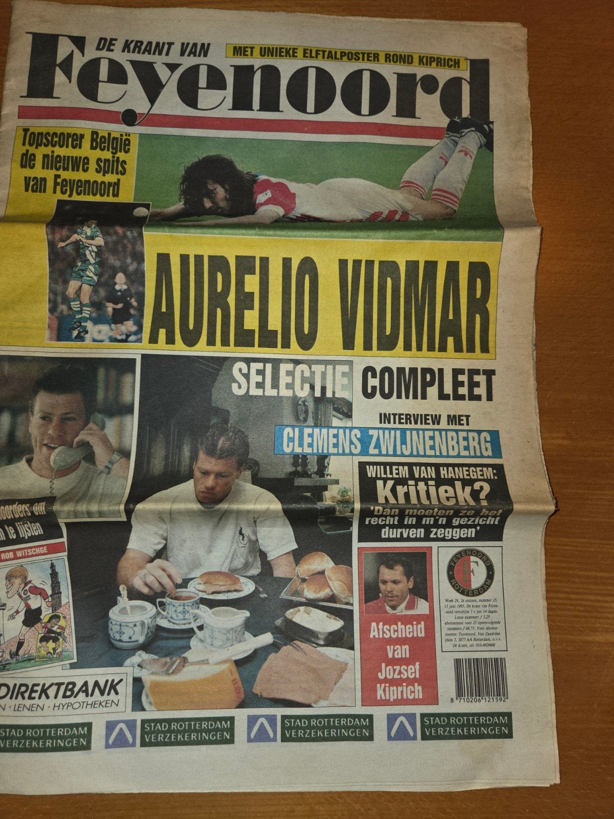 De Krant van Feyenoord  13 juni 1995, Ophalen of Verzenden, Zo goed als nieuw