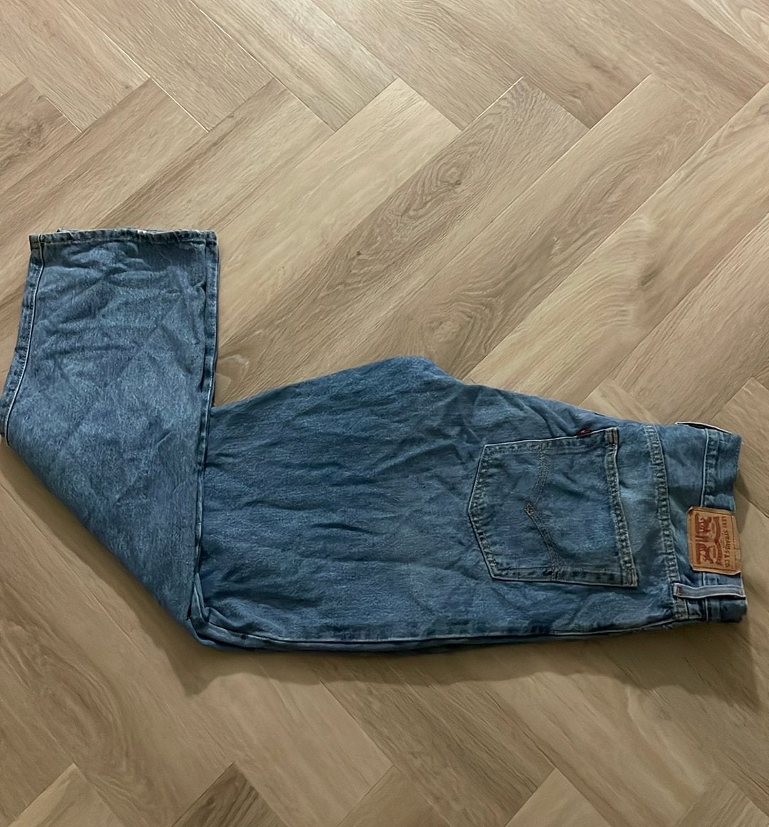 Levi’s 94 Baggy Wide Leg Jeans, Ophalen of Verzenden, Zo goed als nieuw, Blauw, W30 - W32 (confectie 38/40)