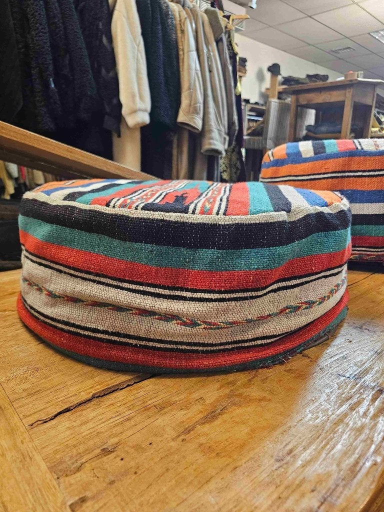 Kelim poefkussen 55/55 cm, Gebruikt, Meerkleurig, Etten-Leur, Rond