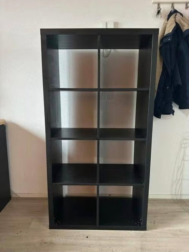3x Kallax expedit 8 vaks open kast vakkenkast 4x2 zwart Ikea, Ophalen, 5 laden of meer, 100 tot 150 cm, 50 tot 100 cm