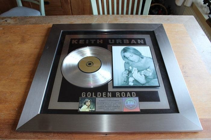Keith Urban - Golden Road - Officiële RIAA award – 2002, Ophalen of Verzenden, Gebruikt, Cd of Plaat