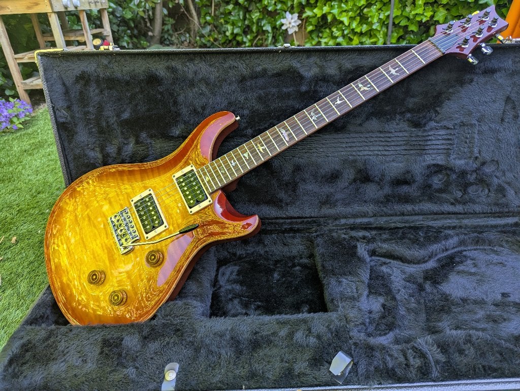 Paul Reed Smith Custom 24 10T birds vintage sunburst PRS '92, Muziek en Instrumenten, Ophalen of Verzenden, Gebruikt, Solid body